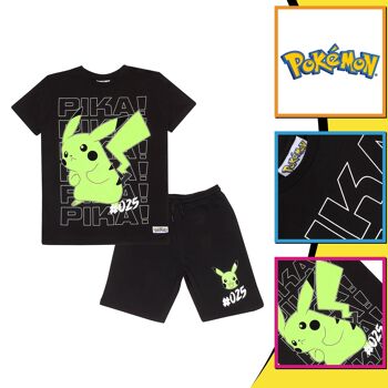 Ensemble short et t-shirt Pokémon Attrapez-les avec ruban adhésif pour enfants 3