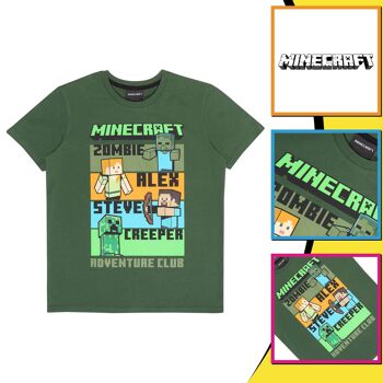 T-shirt enfant Minecraft Adventure Club - 7-8 ans 3