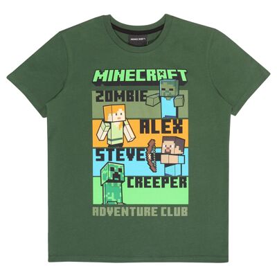 Maglietta per bambini Minecraft Adventure Club - 7-8 anni
