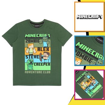 T-shirt enfant Minecraft Adventure Club - 12-13 ans 3