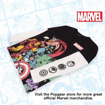 Marvel Comics Avengers T-shirt à manches longues pour enfants assemblés 5