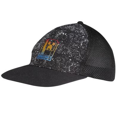 Minecraft Galaxy Neon Logo Kids Baseball Cap