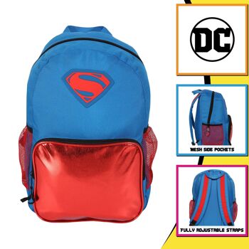 DC Comics Justice League Superman Logo Sac à dos enfant 2