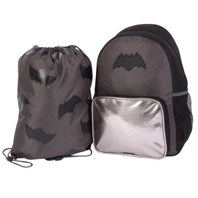 Zaino per bambini con simbolo del pipistrello della DC Comics Justice League