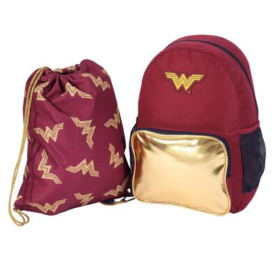 Zaino per bambini con logo DC Comics Justice League