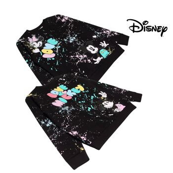 Disney Love Mickey Paint Splatters Sweat à col rond pour fille 4