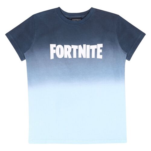 Fortnite Ombre Effect Kids T-Shirt - 12-13 Years - Navy