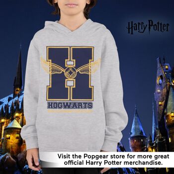 Emblème de l'école de paillettes Harry Potter Sweat à capuche épais enfant 5