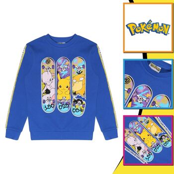 Pokemon Triple Skater Sweat à col rond pour enfants 3