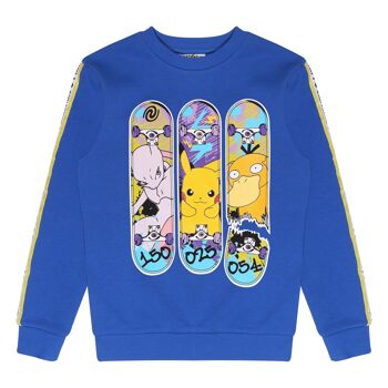 Pokemon Triple Skater Sweat à col rond pour enfants 1