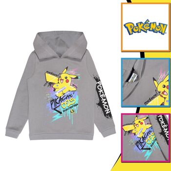 Pokemon Pikachu électrifiant Sweat à capuche épais enfant 3