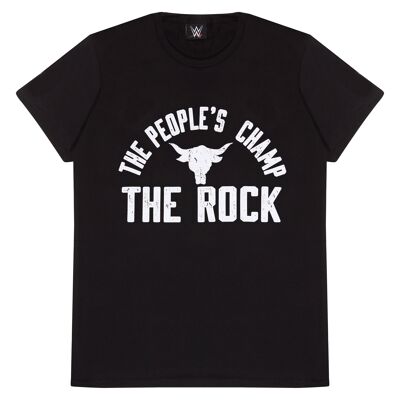 WWE The Rock - T-shirt pour adultes Champ du peuple