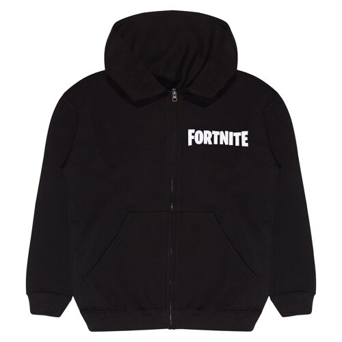 Fortnite Double Text Logo Kids Zipped Hoodie