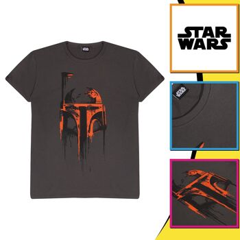 Star Wars Boba Fett Casque Adulte T-Shirt 3