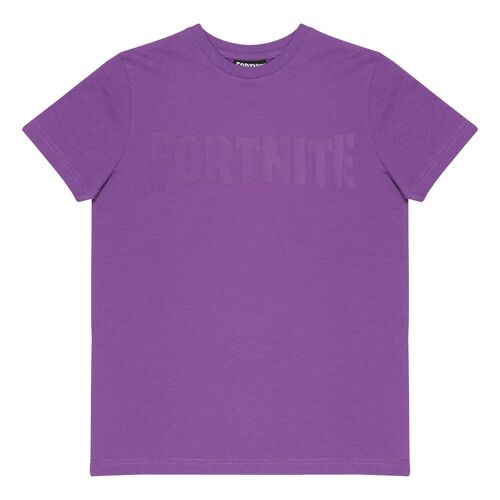 Fortnite Text Logo Kids T-Shirt - 7-8 Years - Purple