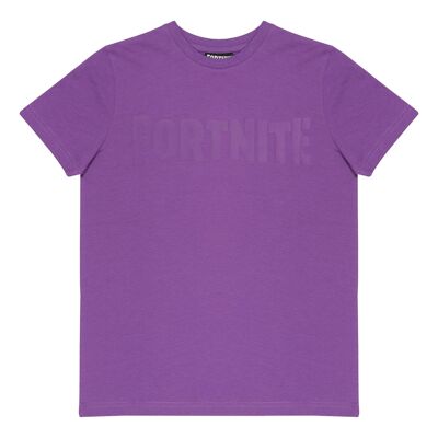 Fortnite Text Logo Kinder T-Shirt – 7–8 Jahre – Lila