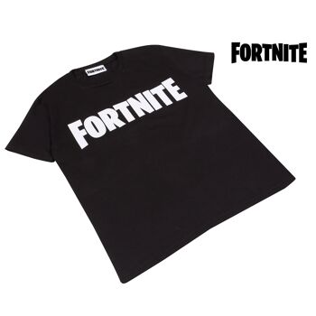 T-Shirt Enfant Fortnite Text Logo - 9-10 Ans - Anthracite / Blanc 5