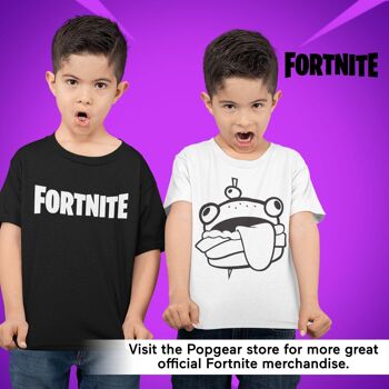 T-shirt enfant Fortnite Text Logo - 12-13 ans - Blanc 5