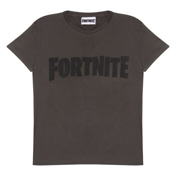 T-Shirt Enfant Fortnite Text Logo - 9-10 ans - Anthracite 1
