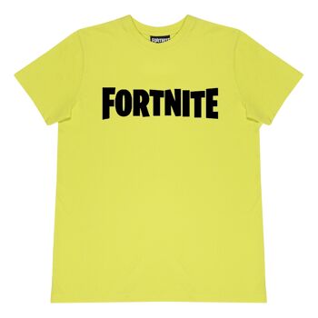 T-shirt enfant Fortnite Text Logo - 9-10 ans - Jaune 1