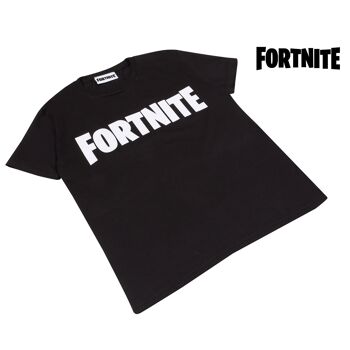 T-shirt enfant Fortnite Text Logo - 11-12 ans - Rose 5