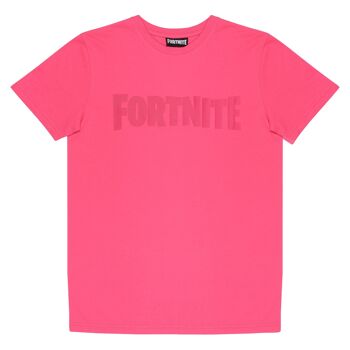 T-shirt enfant Fortnite Text Logo - 11-12 ans - Rose 1