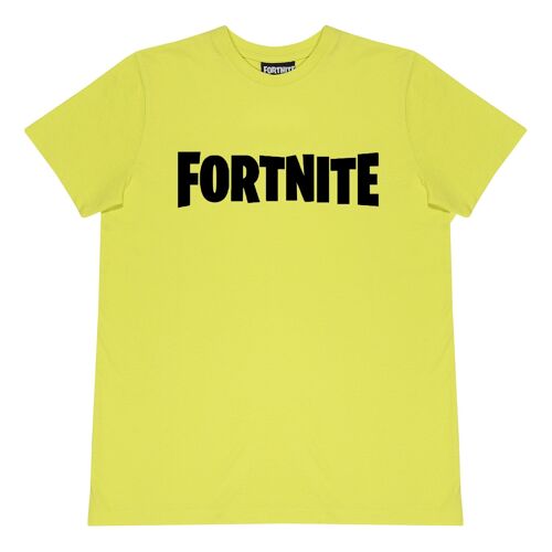 Fortnite Text Logo Kids T-Shirt - 12-13 Years - Yellow