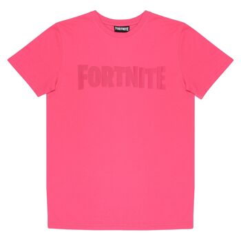 T-shirt enfant Fortnite Text Logo - 12-13 ans - Rose 1