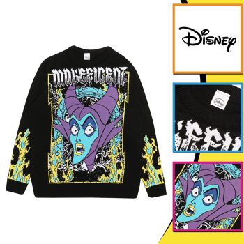 Pull en tricot Disney Maléfique pour adultes 3