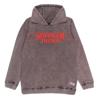 Stranger Things Characters and The Upside Down Kids Pullover Hoodie