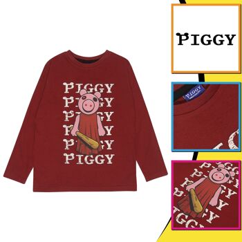 Piggy Baseball Bat T-shirt manches longues enfant 3
