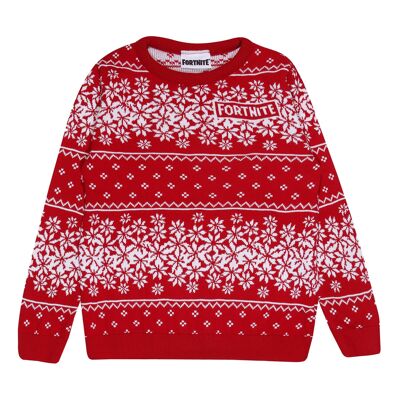 Pull tricoté Fortnite Christmas Fair Isle pour enfants
