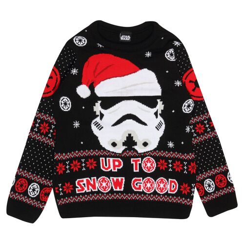 Star Wars Stormtrooper Up To Snow Good Kids Knitted Jumper