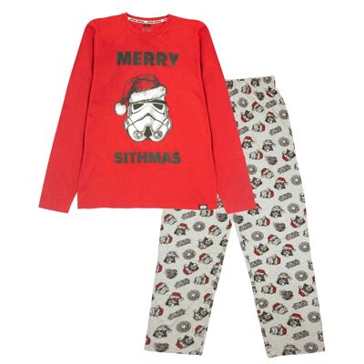 Star Wars Merry Sithmas Navidad Adultos Conjunto de Pijama Largo