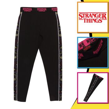 Legging pour femme imprimé panneau latéral Stranger Things 3