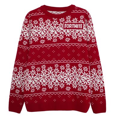 Pull tricoté Fortnite Christmas Fair Isle pour adultes