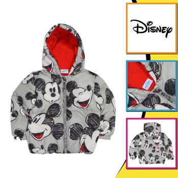 Disney Mickey Mouse Sketch AOP Veste matelassée pour bébé garçon 3