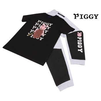 Ensemble t-shirt et pantalon de jogging Piggy Baseball Bat pour enfant 4