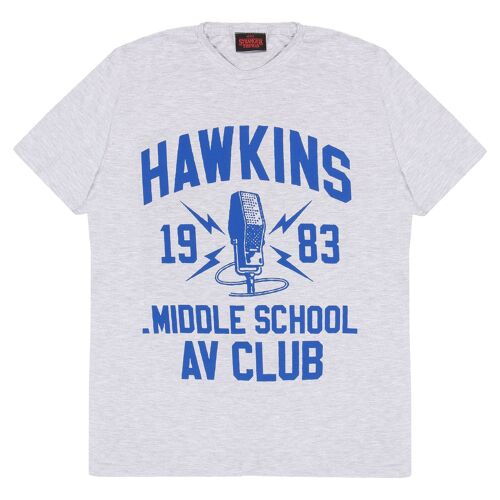 Stranger Things Hawkins Middle School AV Club Adults T-Shirt