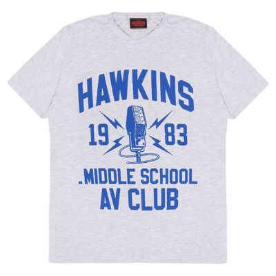 Stranger Things Hawkins Middle School AV Club T-shirt per adulti