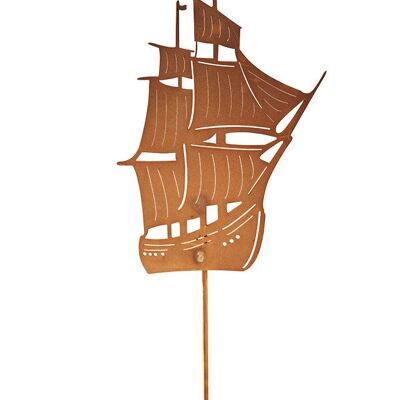 Gartenstab - Segelschiff