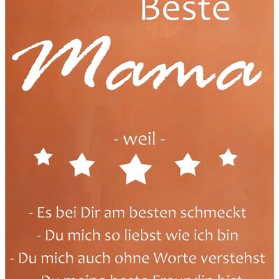 Gedichttafel - Beste Mama