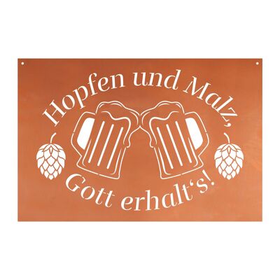 Gedichttafel - Hopfen & Malz