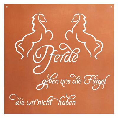 Gedichttafel - Pferde