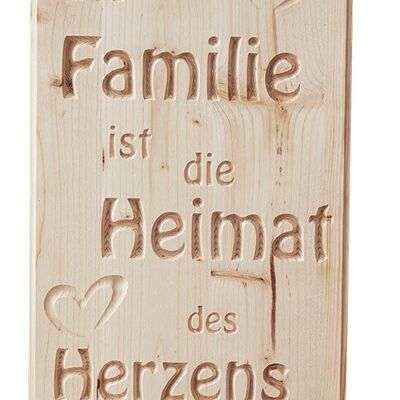 Holztafel - Heimat des Herzens