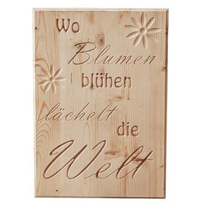 Holztafel - Welt