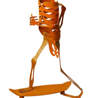 Skelett - Auf Skateboard