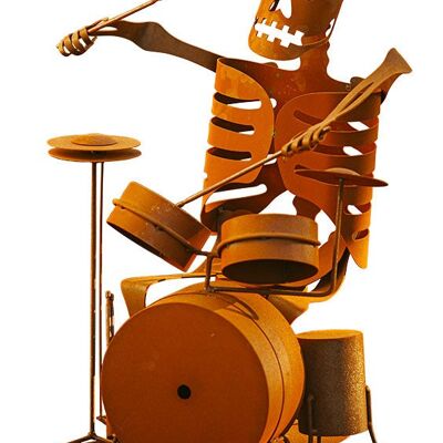 Skelett - Mit Schlagzeug
