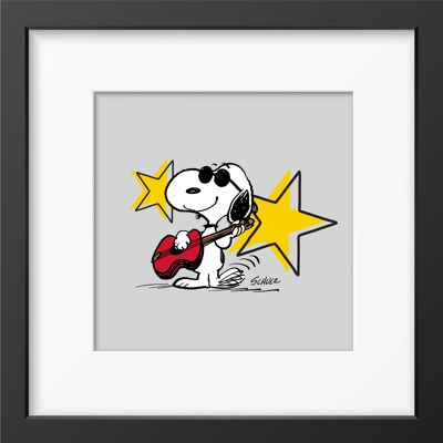 Peanuts Rock Star Framed Print