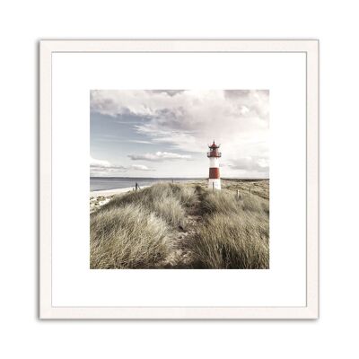 Framed design poster: Sylt 30x30cm, picture, mural, wall decoration